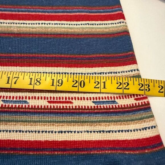 LRL Lauren Jeans Co. Vtg Southwest Dropped Waist Waffle Knit Dress Sz 1X - Picture 9 of 11